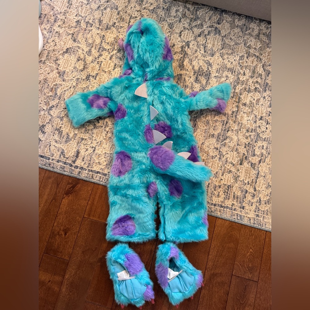 Pottery Barn Kids Monsters Inc Sulley Baby Costume 6–12 Months Like New - Picture 3 of 3